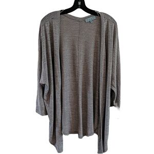 Joan Vass Gray Cardigan NWT